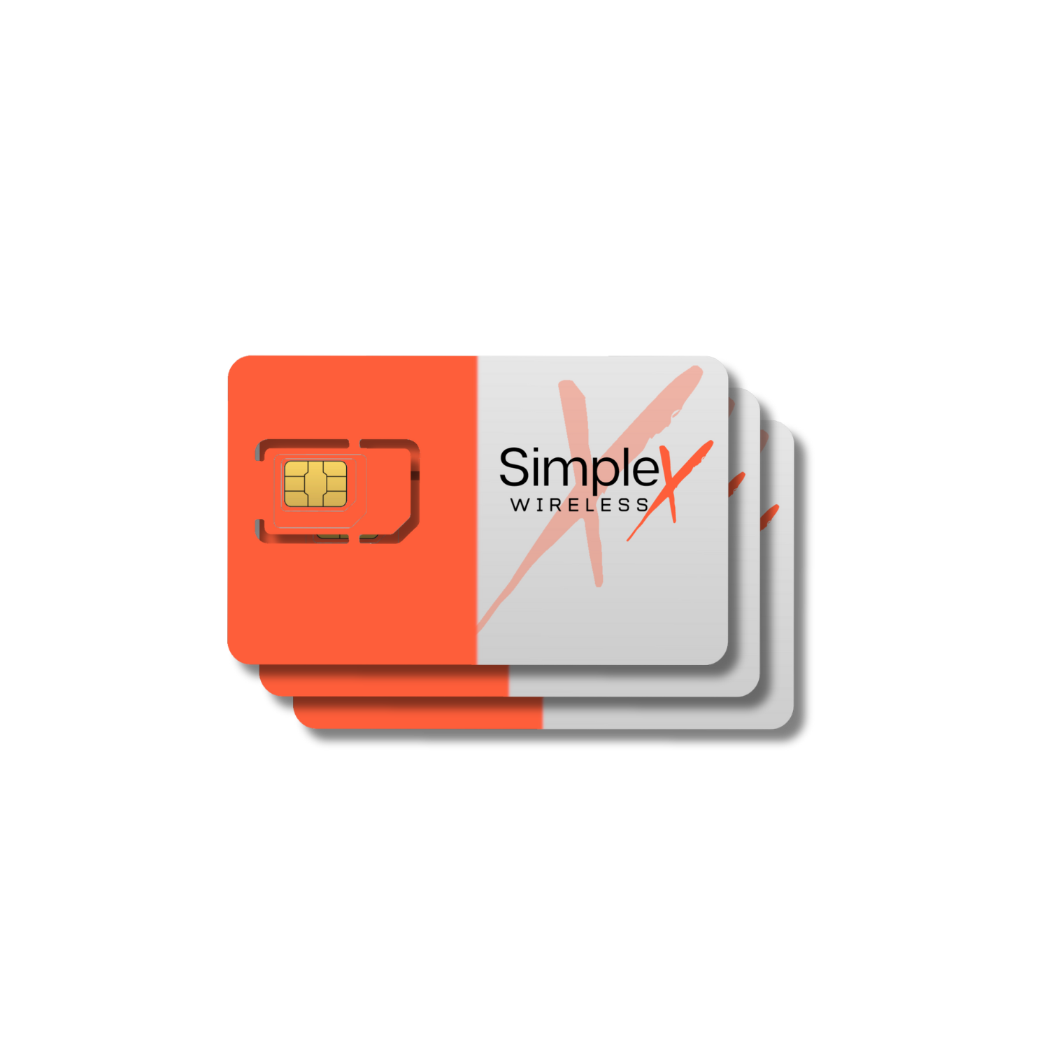SImplex SIM card stacked