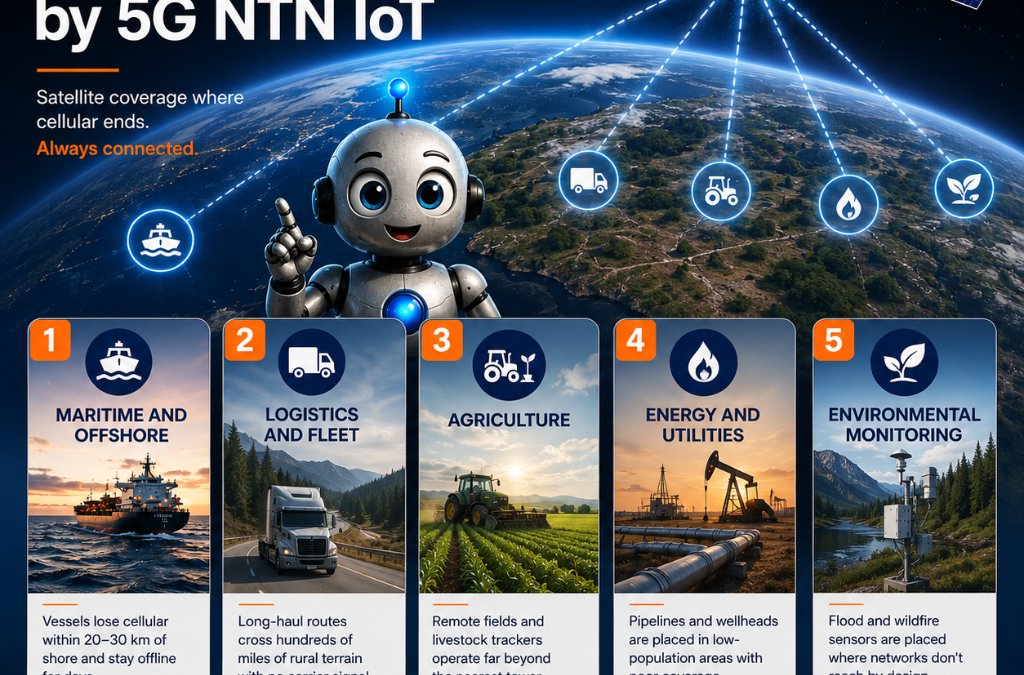 5G NTN - 5 industries that benefit from it