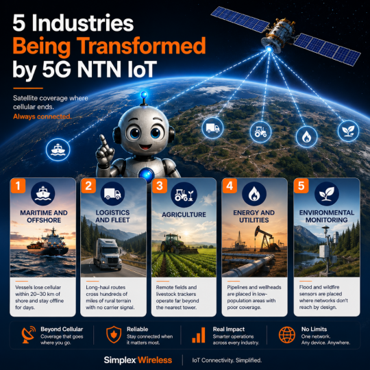 5G NTN - 5 industries that benefit from it
